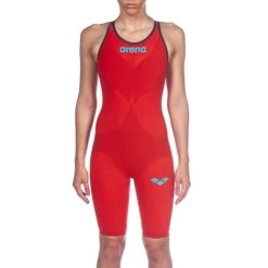 Arena Powerskin Carbon Air 2 Open Back Kneeskin - Red