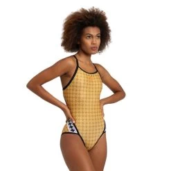 Arena Women's 50th Gold Superfly Back Swimsuit