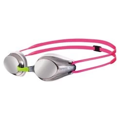 Arena Tracks Junior Mirror Goggle - Silver/Fuchsia