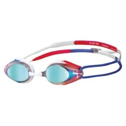 Arena Tracks Junior Mirror Goggle - Gold/Blue/Red