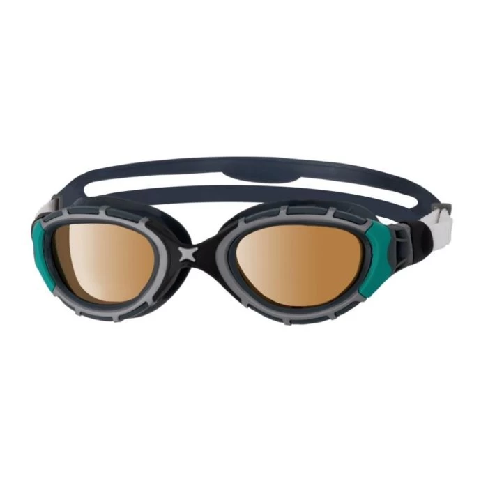 Zoggs Predator Flex Polarized Ultra Goggles - Black/Green/Copper 3 Zoggs Predator Flex Polarized Ultra Goggles - Black/Green/Copper