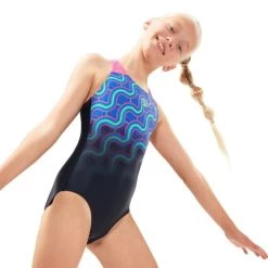 Speedo Girl's Digital Placement Splashback Swimsuit