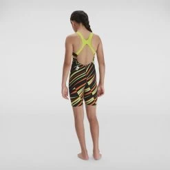 Speedo Junior Fastskin Endurance+ Kneeskin - Black/Lime/Salso -Swimming Equipment Store 8 09732g605 3
