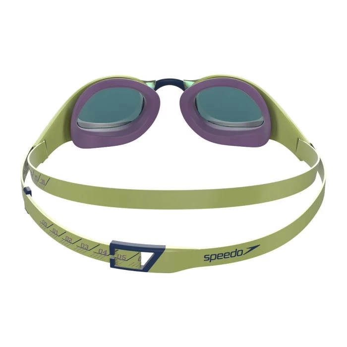 Speedo Fastskin Pure Focus Mirror Goggles - Green/Purple 5 Speedo Fastskin Pure Focus Mirror Goggles - Green/Purple - Image 3