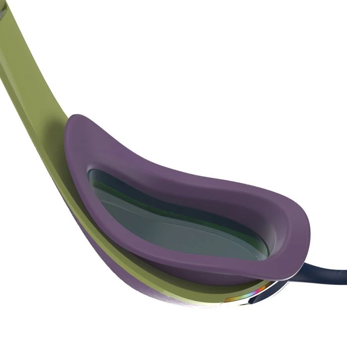 Speedo Fastskin Pure Focus Mirror Goggles - Green/Purple 6 Speedo Fastskin Pure Focus Mirror Goggles - Green/Purple - Image 4