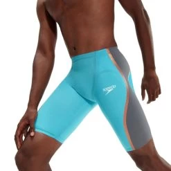 Speedo Fastskin LZR Pure Intent High Waisted Jammer - Green/Grey -Swimming Equipment Store 8 11977h546 4 min