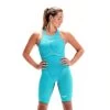 Speedo Women's Fastskin LZR Pure Valor Openback Kneeskin - Green/Grey