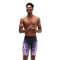 Speedo Fastskin LZR Pure Valor High Waisted Jammer - Navy/Miami Lilac/Spritz -Swimming Equipment Store 8 11981h550 4