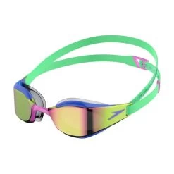 Speedo Fastskin Hyper Elite Mirror Goggle - Green/Blue