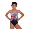 Speedo Girl's Polka Melt Placement Vback Swimsuit - Black/Red 2 Speedo Girl's Polka Melt Placement Vback Swimsuit - Black/Red -Swimming Equipment Store 8 12846h165 1