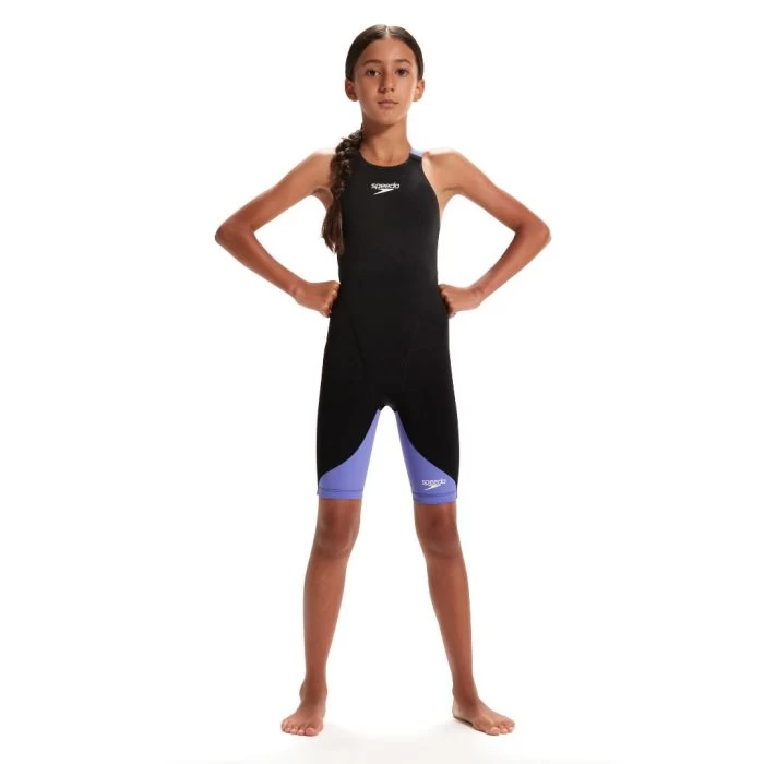 Speedo Junior Fastskin LZR Ignite Kneeskin - Black/Miami Lilac 3 Speedo Junior Fastskin LZR Ignite Kneeskin - Black/Miami Lilac