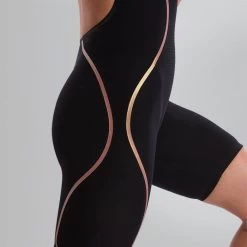 Speedo Ladies LZR Pure Intent Open Back Kneeskin Black/Gold 7 Speedo Ladies LZR Pure Intent Open Back Kneeskin Black/Gold -Swimming Equipment Store 811974d168 3