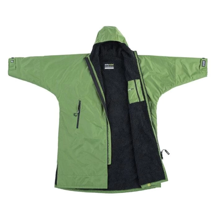 Dryrobe Advance Long Sleeve - Forest Green Black 5 Dryrobe Advance Long Sleeve - Forest Green Black - Image 3