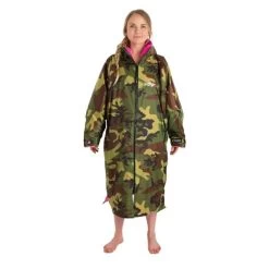 Dryrobe Advance Camo Pink - Long Sleeve