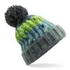 Beechfield Corkscrew Pom Pom Beanie Electric Grey 1 Beechfield Corkscrew Pom Pom Beanie Electric Grey -Swimming Equipment Store electric grey min