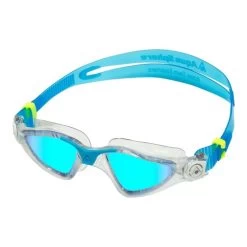 Aqua Sphere Kayenne Goggles Transparent/Turquoise - Blue Titanium Mirrored