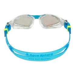 Aqua Sphere Kayenne Goggles Transparent/Turquoise - Blue Titanium Mirrored -Swimming Equipment Store ep1220043lmb 3 min