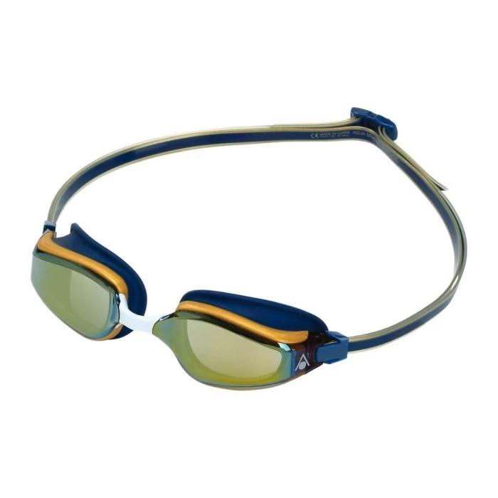 Aqua Sphere Fastlane Goggles Navy Blue - Gold Titanium 3 Aqua Sphere Fastlane Goggles Navy Blue - Gold Titanium