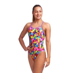 Funkita Bubble Tea – Girl’s Diamond Back One Piece
