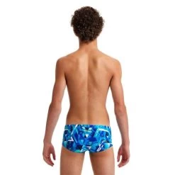 Funky Trunks Bashed Blue - Boy's Sidewinder Trunks -Swimming Equipment Store fts010b71307 3 1