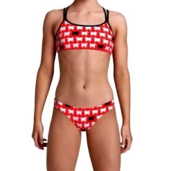 Funkita Black Sheep Criss Cross Two Piece (Girls 10)