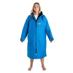 Dryrobe Advance Long Sleeve Cobalt Blue Black