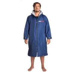 Dryrobe Advance Long Sleeve Navy Blue Grey