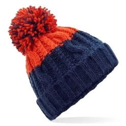 Beechfield Apres Beanie - Navy / Red