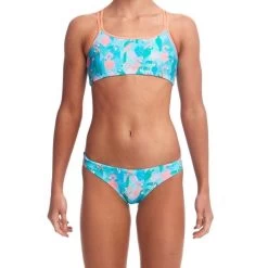 Funkita Girls Pastel Paradise Criss Cross Two Piece