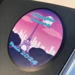 Olympic Dreams Paris 2024 - Laminated Vinyl Sticker -Swimming Equipment Store st 01 odp2024 3